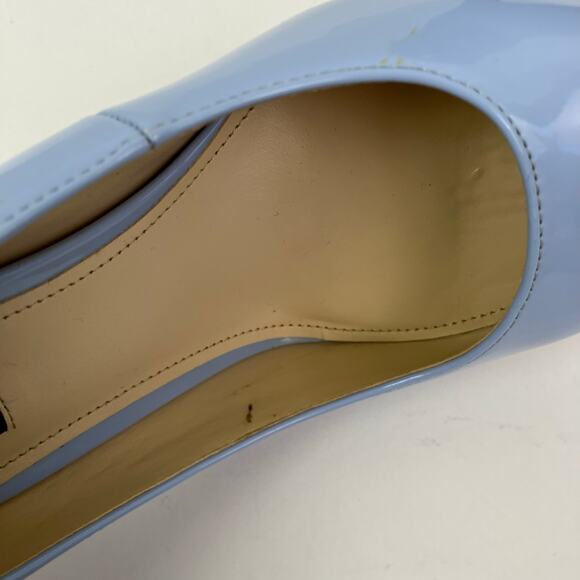 Nine West Sz 8M Ezra Pointy Toe Pumps
Light Blue Patent Stiletto Heels - Picture 13 of 16